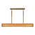 Maris 42-in Brushed Gold LED Linear Pendant