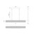 Maris 42-in Brushed Gold LED Linear Pendant
