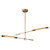Astrid 42-in Metal Shade/Vintage Brass LED Multi Pendant