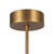 Astrid 42-in Metal Shade/Vintage Brass LED Multi Pendant