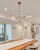 Astrid 42-in Metal Shade/Vintage Brass LED Multi Pendant