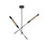 Astrid 42-in Metal Shade/Urban Bronze LED Multi Pendant