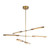 Astrid 42-in Metal Shade/Vintage Brass LED Multi Pendant