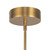 Astrid 42-in Metal Shade/Vintage Brass LED Multi Pendant