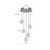 Marni 15-in Light Natural Brass LED Multi Pendant