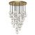 Marni 26-in Natural Brass LED Multi Pendant