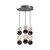 Onyx 15-in Polished Nickel LED Multi Pendant