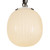 Cherise Matte Black/Glossy Ribbed Opal Glass Socket 7-in Multi Pendant