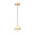 Globo 7-in Brushed Gold LED Pendant
