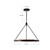 Duo 32-in Classic Black/Silver Shimmer LED Pendant