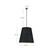Calor 25-in Gray Linen With Gold Parchment/Urban Bronze 3 Lights Pendant