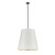 Calor 25-in Urban Bronze/White Linen With Gold Parchment 3 Lights Pendant