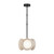 Alonso 13-in Urban Bronze/Alabaster LED Pendant