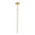 Marni 5-ft Natural Brass LED Pendant