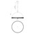 Doral 24-in Matte Black/Vintage Brass 3 Lights Pendant