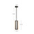 Anders 7-in Vintage Brass LED Pendant