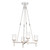 Lucian 22-in Clear Crystal/Polished Nickel 4 Lights Pendant