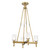 Lucian 22-in Clear Crystal/Vintage Brass 4 Lights Pendant