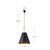 Brickell 20-in Matte White/Hazelnut Leather 3 Lights Pendant