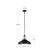 Palmetto 14-in Urban Bronze/Glossy Opal 1 Light Pendant