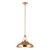 Palmetto 14-in Polished Brass/Glossy Opal 1 Light Pendant