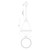 Willard 22-in Urban Bronze/Prismatic Glass 1 Light Pendant