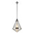 Willard 22-in Polished Nickel/Prismatic Glass 1 Light Pendant