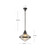 Willard 14-in Polished Nickel/Prismatic Glass 1 Light Pendant