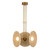 Harbour 18-in Vintage Brass/Woven LED Pendant