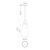 Soji 5-in Matte Black/Opal Matte Glass 1 Light Pendant