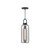 Soji 5-in Matte Black/Smoked Solid Glass 1 Light Pendant