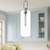 Soji 6-in Brushed Nickel/Clear Glass 1 Light Pendant