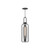 Soji 6-in Matte Black/Smoked Solid Glass 1 Light Pendant