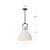 Waldo 14-in Matte Black/Clear Glass 1 Light Pendant
