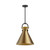 Emerson 14-in Matte Black/Aged Gold 1 Light Pendant