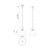 Emerson 11-in Matte Black/Glossy Opal Glass 1 Light Pendant