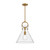 Emerson 14-in Aged Gold/Clear 1 Light Pendant