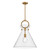 Emerson 18-in Aged Gold/Clear 1 Light Pendant