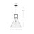 Emerson 18-in Aged Gold/Glossy Opal Glass 1 Light Pendant