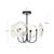 Hera 21-in Brushed Gold/Clear Ribbed Glass LED Pendant