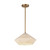 Krysta 14-in Brushed Gold/Opal Glass 1 Light Pendant