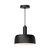 Adriano 10-in Matte Black 1 Light Pendant