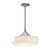Lincoln 14-in Brushed Nickel/Glossy Opal Glass 1 Light Pendant