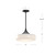Lincoln 14-in Brushed Nickel/Glossy Opal Glass 1 Light Pendant