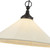 Ellen 20-in Matte Black/White Linen Socket Pendant