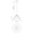 Serena 14-in Matte Black/Opal Glass 1 Light Pendant
