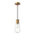 Marcel 4-in Aged Gold 1 Light Pendant