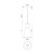 Betty 6-in Aged Gold/Opal Glass 1 Light Pendant