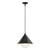 Remy 14-in Matte Black/Opal Glass 1 Light Pendant