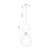 Remy 14-in Matte Black/Opal Glass 1 Light Pendant